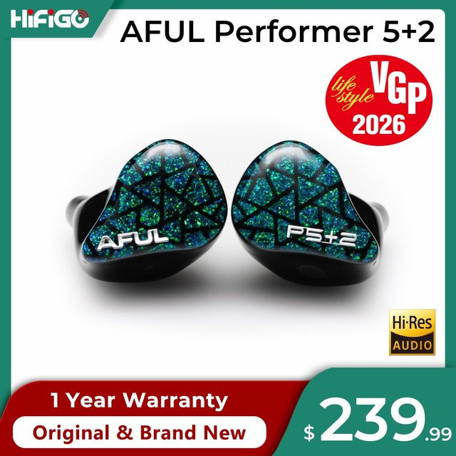 AFUL Performer 5+2 / Performer 7 Hybrid In-Ear Monitor Kopfhörer mit 2DD+4BA+1Micro Planar Treiber in Multicolour - Bild 1