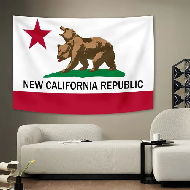 New California Republic Ncr Bear Wandteppich mit Tiermotiv, Mehrfarbig, Breite: 60 cm, Höhe: 40 cm - Bild 1