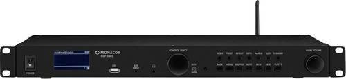 Monacor WAP-204RS Internet Systemradio in Schwarz mit DAB+, UKW, MP3, WLAN, Bluetooth und Ethernet/LAN - Bild 1