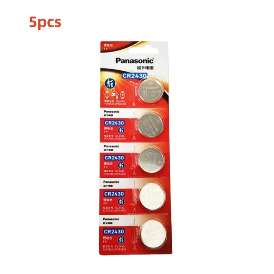 Panasonic CR2430 3V Lithium-Knopfzellenbatterie in Silber für Uhren, Taschenrechner und Autoschlüssel - Bild 2