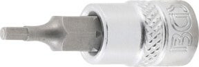 BGS Bit-Einsatz 2740 Schraubendreher-Bit in Silber mit 6,3 mm (1/4") Innenvierkant und 3/32" Innensechskant - Bild 1