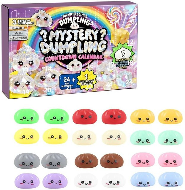 PRELEXT Mystery Dumpling Adventskalender Blind Box Squishy - Bild 1