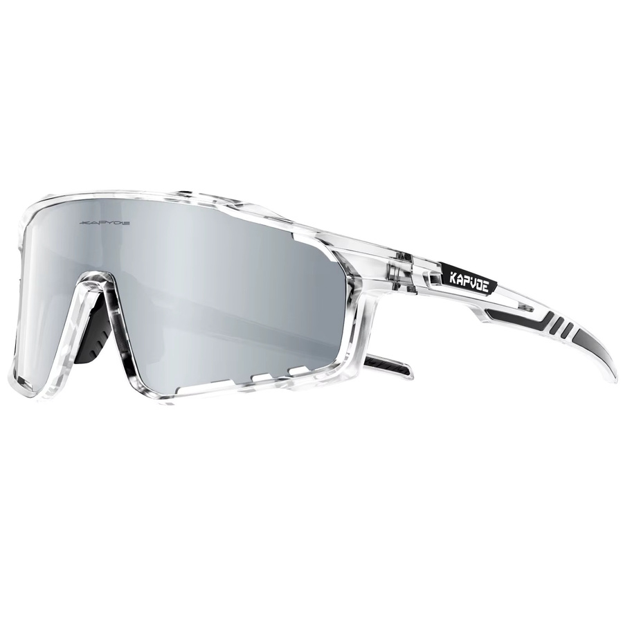 KAPVOE Sportsonnenbrille, Unisex, Vollrand, transparent, Kunststoff - Bild 2