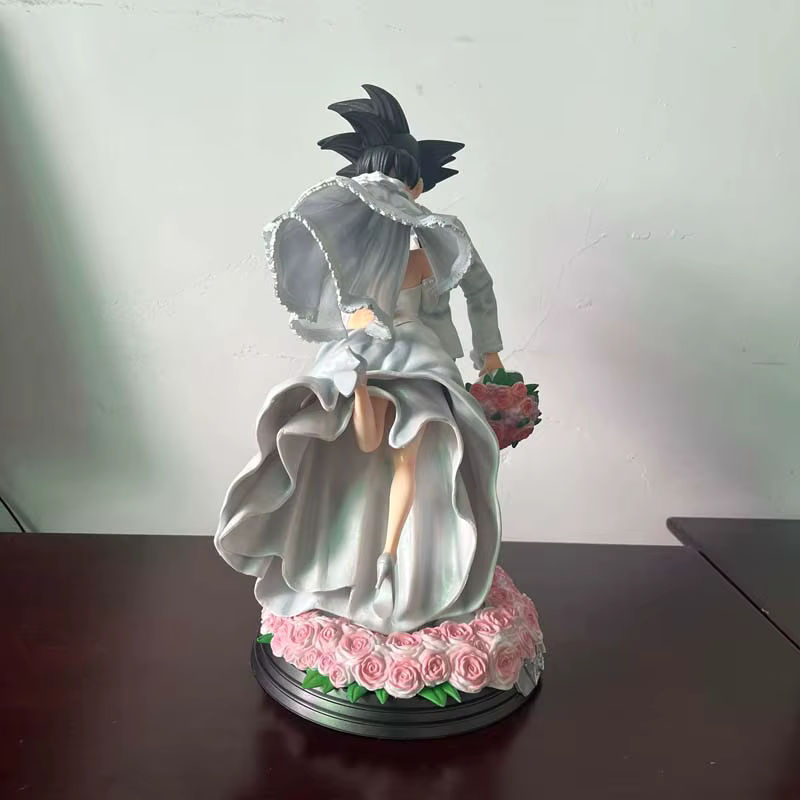Dragon Ball Z Son Goku und Chichi Hochzeit Version Figur von Bandai, Modell aus Kunststoff, Höhe: 31 cm - Bild 2
