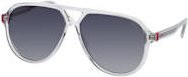 Hugo Boss HG 1362/S Sonnenbrille Aviator, Vollrand, Kunststoff, grau transparent, Damen - Bild 1
