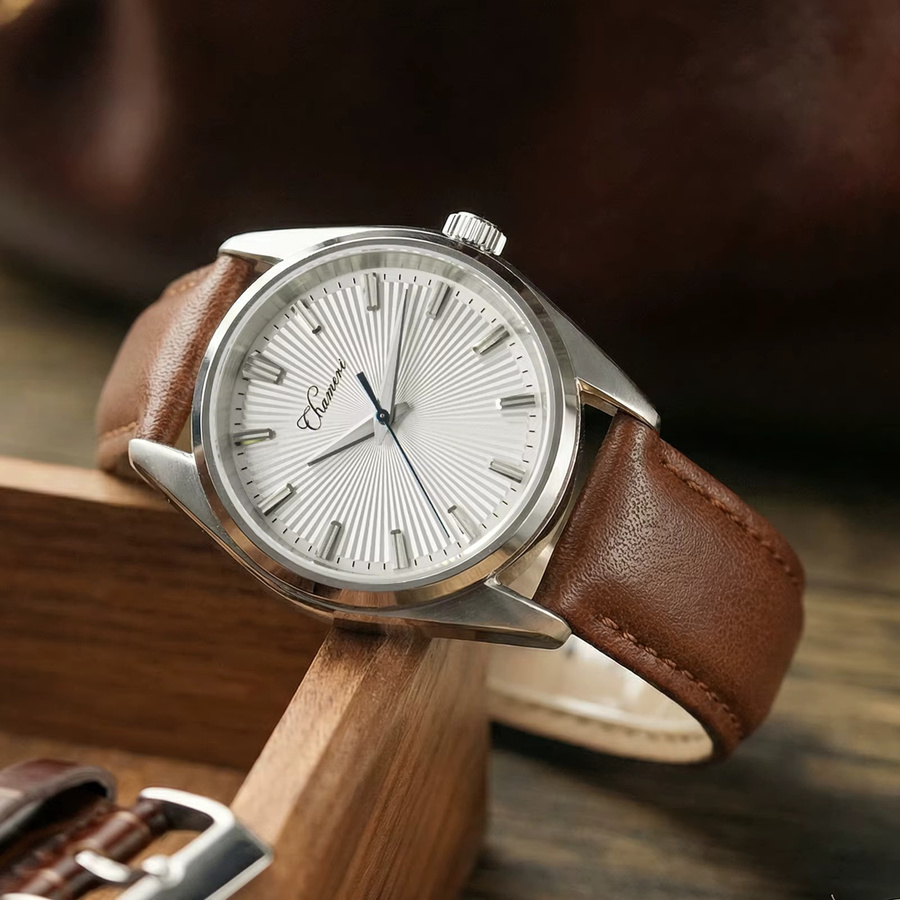 Watchdives Armbanduhr Vintage, Quarz, Edelstahl, 37 mm, Herren - Bild 3