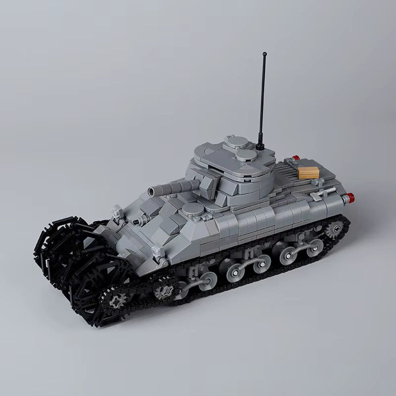 BRICKPANDA WW2 US Minesweeper Tank M8 Gepanzertes Fahrzeug, Bausteine - Bild 2