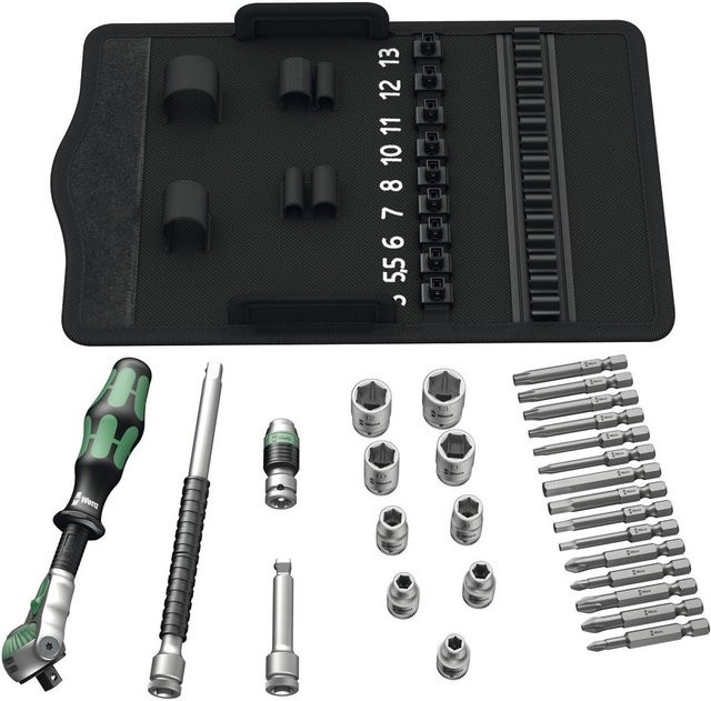 Wera Zyklop Speed Steckschlüsselsatz 8100 SA metrisch 1/4 Zoll, 28-teilig - Bild 1
