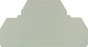 Weidmüller Abschlussplatte ZAP/TW ZDU16 in Beige und Grau, 20 Stück, B: 82,2 cm, H: 43,4 cm, T: 3 cm - Bild 1