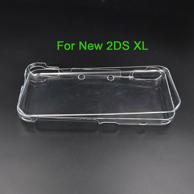 TingDong Schutzhüllen-Set für Nintendo 2DS XL LL in Transparent mit Bildschirmfolien, Stylus-Stift und Handgelenkschlaufe - Bild 1