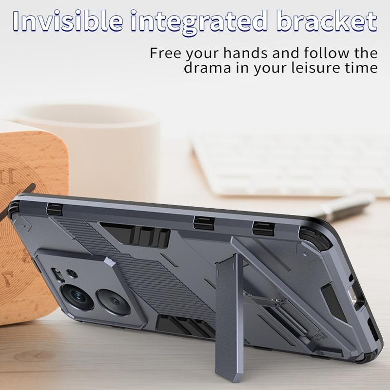 Stoßfeste Armor Schutzhülle von Tsimak für Xiaomi 13T Pro, Redmi Note 12, POCO F5, X6 Pro und weitere Modelle in Schwarz - Bild 5