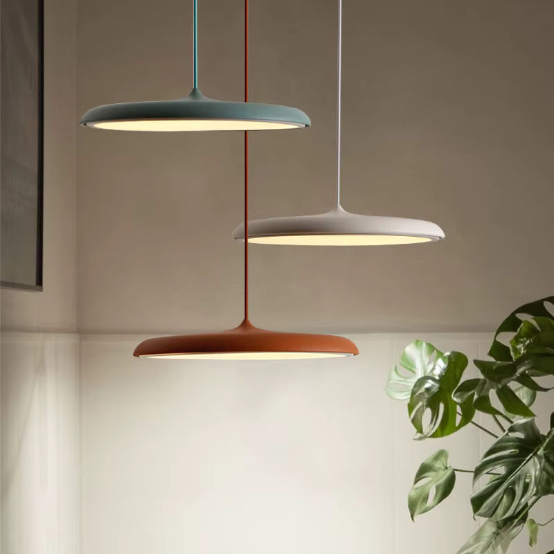 KINLAMS Moderne LED-Pendelleuchte in Ringform, UFO-Design, Schwarz, Rund - Bild 2
