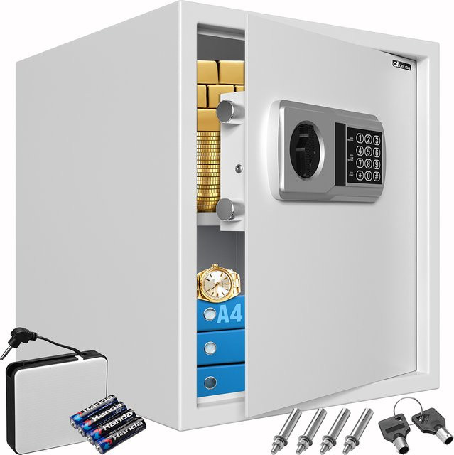 Elektrischer Tresor Deuba aus Stahl mit 4mm Tür, B/T/H: 35 x 40 x 40 cm - Bild 1