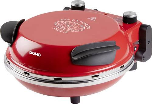 Domo Elektrischer Pizzaofen Pizzabäcker in Rot mit Ober- und Unterhitze - Bild 1