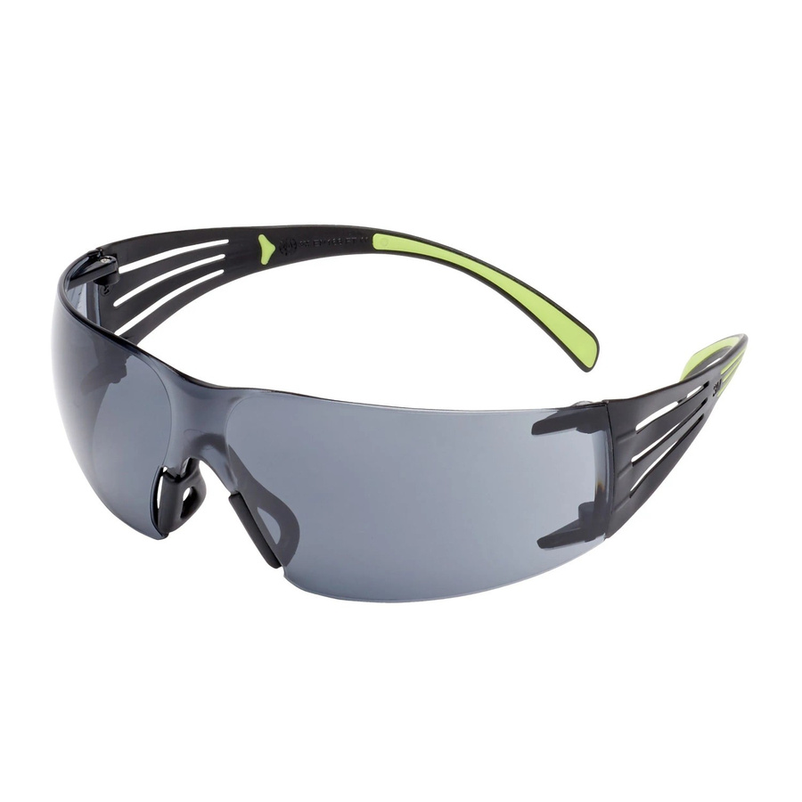 3M SecureFit 400 Schutzbrille mit getönten Gläsern in Grau und Grün - Bild 2