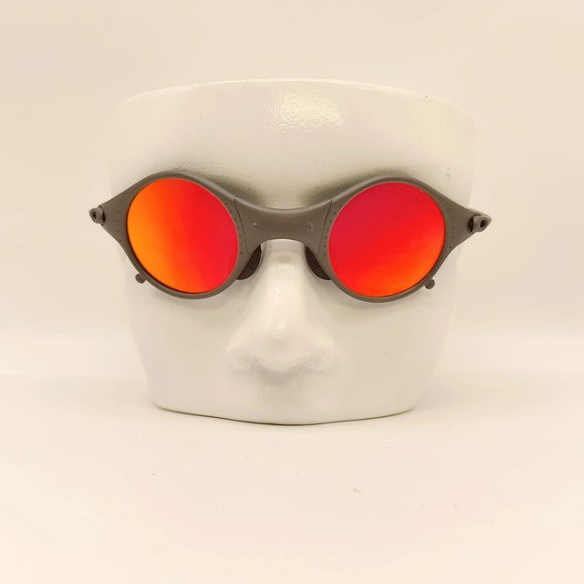 BC-Warm Home E5-4 Fahrradbrille, Metall, Vollrand, Round, Unisex, red - Bild 1