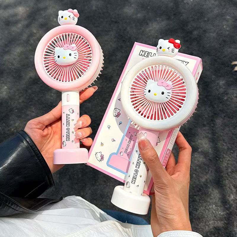 Sanrio Hello Kitty Tragbarer USB-Ventilator mit Kawaii Anime Druck für Studenten - Bild 3