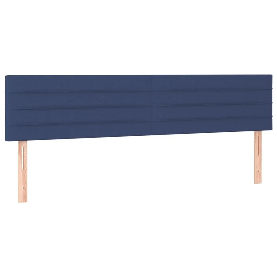 2er-Set vidaXL Kopfteile aus Stoff in Blau, gepolsterte Paneele für das Schlafzimmer, Breite: 80 cm, Tiefe: 5 cm, Höhe: 78 bis 88 cm - Bild 2