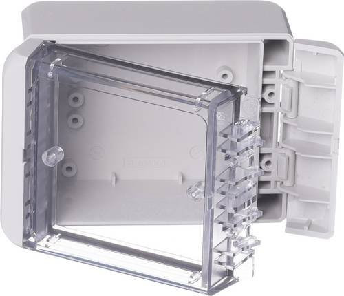Bopla Bocube Outdoor-Gehäuse aus Polycarbonat in Lichtgrau RAL 7035, B/T/H: 80 x 113 x 60 mm - Bild 1