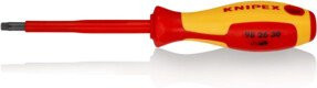 Knipex Schraubendreher für TX-Schrauben mit isolierendem Mehrkomponenten-Griff in Rot, VDE-geprüft, Länge: 210 mm - Bild 1