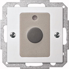 Merten Abstelltastereinsatz mit Zentralplatte System M in Polarweiß - Bild 1