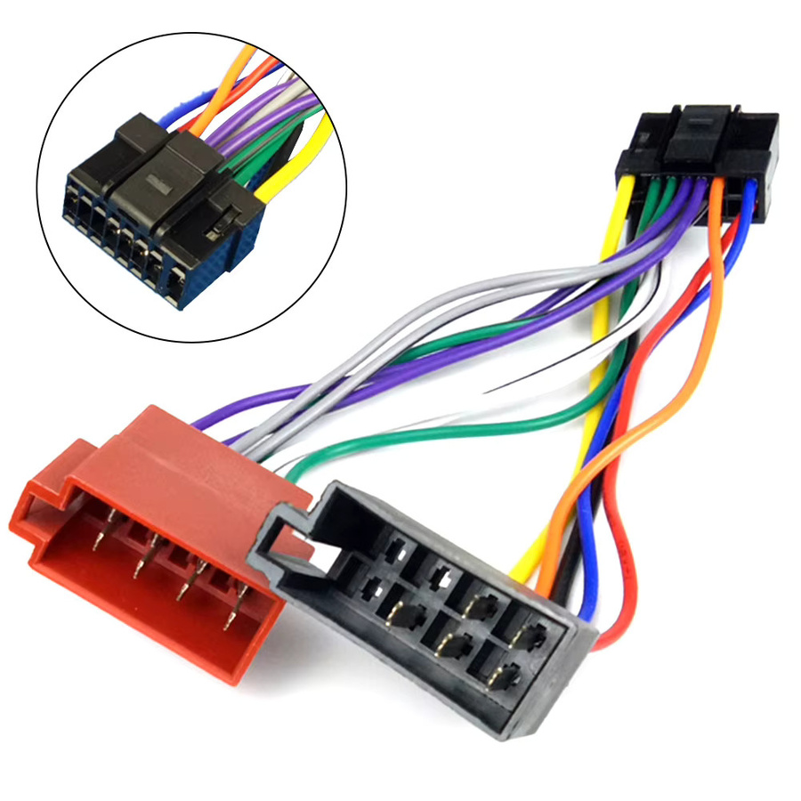 16-Pin Radio-Kabelbaumadapter für Alpine Autoradio als ISO-Adapter in Multicolor - Bild 2