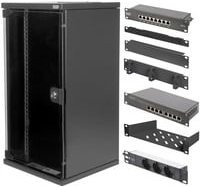 Digitus Netzwerkschrank 10 Zoll 12 HE Schwarz (RAL 9005) - Bild 1