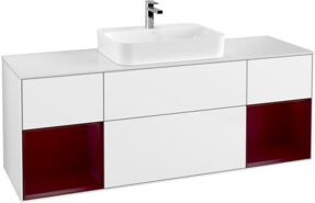 V&B Waschtischunterschrank Finion in Weiß glänzend lackiert, B/T/H: 160 x 50,1 x 0 cm - Bild 1