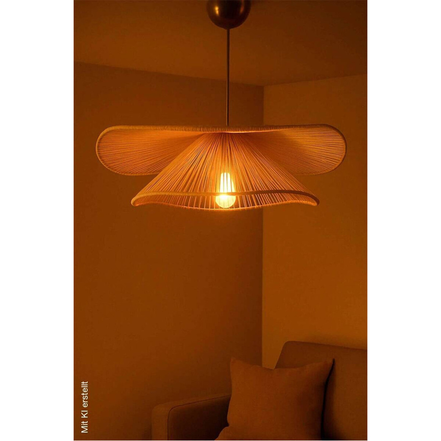 Opviq Pendelleuchte Duvela in Beige mit E27 Fassung, Höhe: 52 cm, Breite: 50 cm, Tiefe: 50 cm - Bild 2