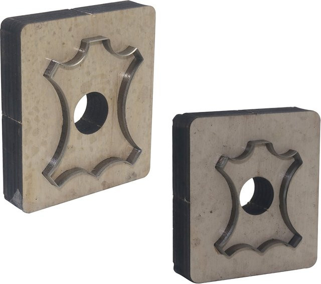 Langlebige Metall Stanzform für Lederhandwerk als Tag Anhänger Schablone in Silber - Bild 1