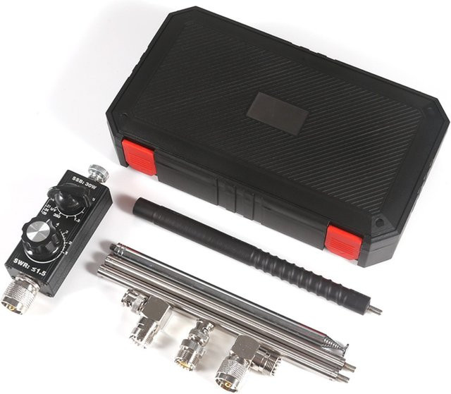 AISANRAY Kleine Peitsche HF-Kurzwellenantenne 30W QRP QRGp für 3,5 MHz-30 MHz, abgestimmt für Yaesu FT-817 K1 K3 USDX - Bild 1