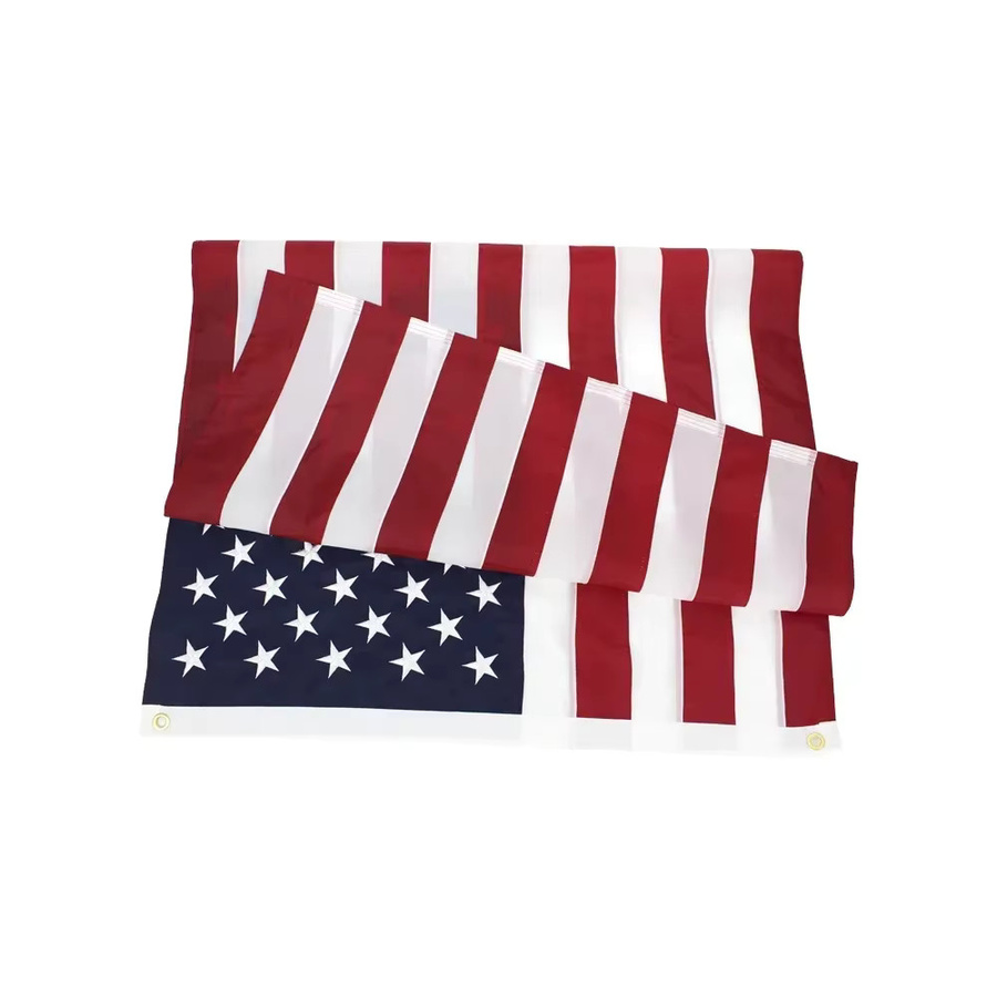 XIANGYING USA Flagge aus wasserdichtem Nylon mit gestickten Sternen und Streifen, Rot/Blau, B: 91,44 cm, H: 152,4 cm - Bild 4