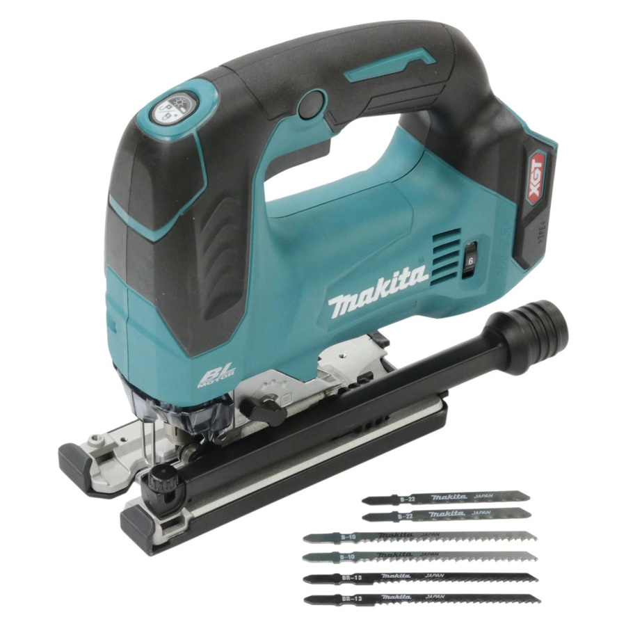 Makita Akku-Pendelhubstichsäge JV002GZ XGT 40V bürstenlos 800W in Blau/Schwarz - Bild 4