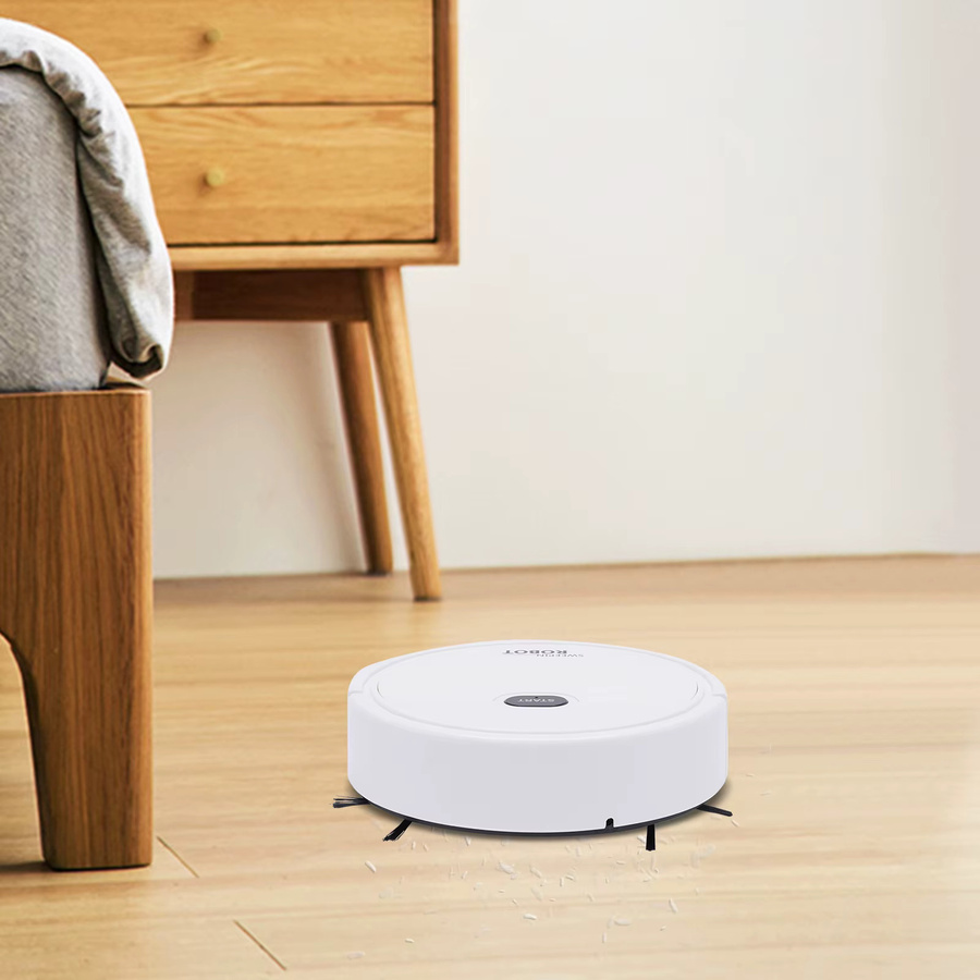 Bymaocar Mini 3-in-1 Roboter-Staubsauger und Wischmopp KT205 in Schwarz oder Weiß mit 800mAh Akku, 30 Minuten Laufzeit und 50dB leiser Reinigung für Tierhaare, Teppiche und Hartholz - Bild 5