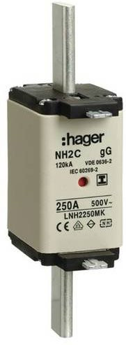 Hager NH-Sicherung LNH2250MK 250A 3er-Set in Weiß - Bild 1