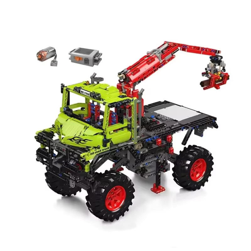 barweer Unimog Geländewagen mit Motor, Klemmbausteine, 2002 Teile, ab 14 Jahren - Bild 7