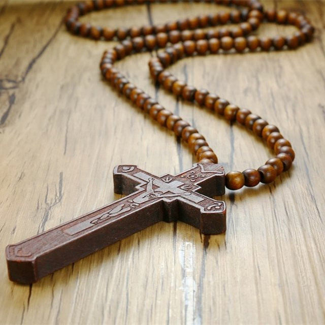 prjewel Rosenkranz-Halskette, Holz, Herren - Bild 1