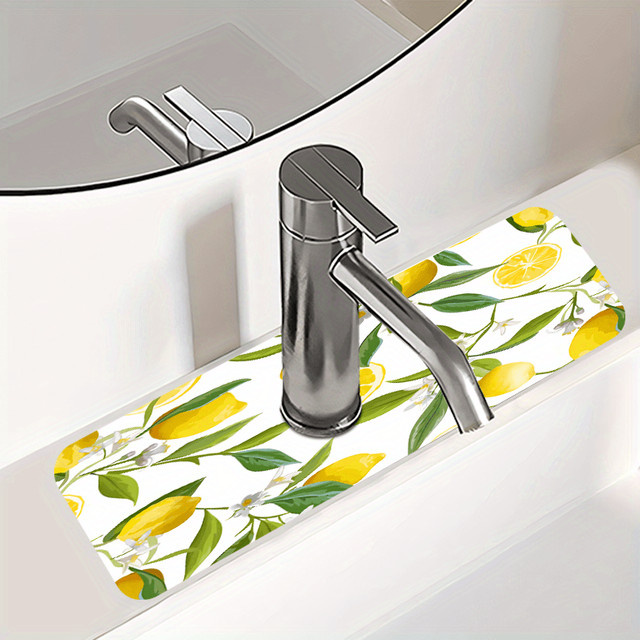 VIKAMA Wasserhahn-Wasserabsorptionsmatte für Küche und Badezimmer als Spritzschutz-Pad für das Waschbecken - Bild 1
