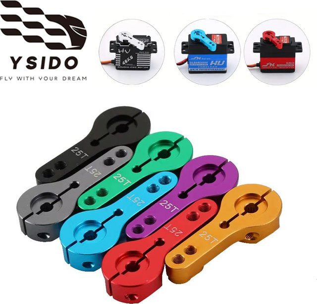 YSIDO RC Servo Arm Horn Lenkarm, Grau, Metall, Zubehör - Bild 1