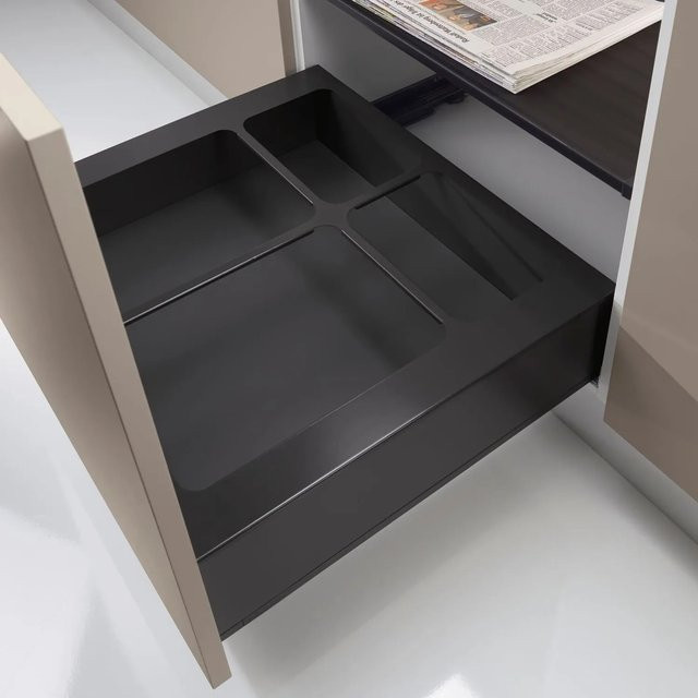 Ninka Eins2vier Paketbox Abdeckrahmen aus Stahl in Dunkelgrau mit einer Korpusbreite von 60 cm - Bild 1