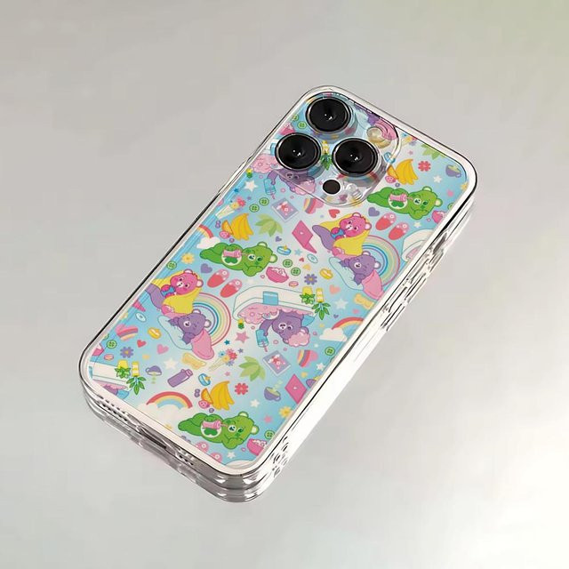 C-Care B-Bären Handyhülle aus transparentem Silikon für Apple iPhone 16, 15, 14, 13, 12, 11, Pro, Max, XR, XS, X, 7, 8, SE und Mini - Bild 1