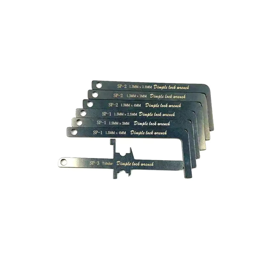 TSNEW Professionelles Schlosserwerkzeug-Set aus Edelstahl in Silber mit Spannwerkzeug, Lockpicking-Set und Schubstangenwerkzeugen - Bild 2