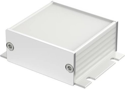 Bopla FILOTEC F 524-50 WL Flansch-Gehäuse aus eloxiertem Aluminium in Weiß, B/T/H: 55,3 x 24,4 x 50 cm - Bild 1
