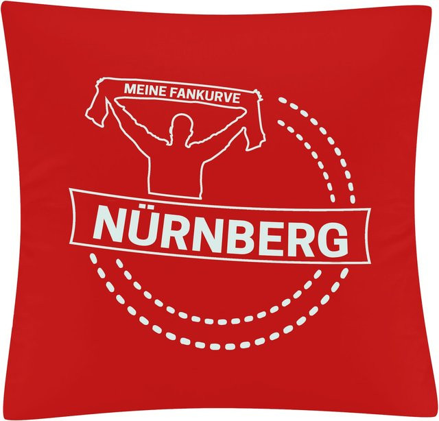 Kissenbezug multifanshop Nürnberg Meine Fankurve in Weiß - Bild 1