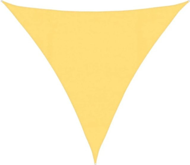 Furnicato Sonnensegel dreieckig aus HDPE in Beige, 4,5 x 4,5 x 4,5 m - Bild 1