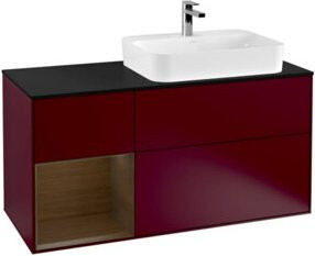 V&B Waschtischunterschrank Finion in Platinblau Glänzend, Breite: 120 cm, Tiefe: 50,1 cm, Höhe: 50,1 cm - Bild 1