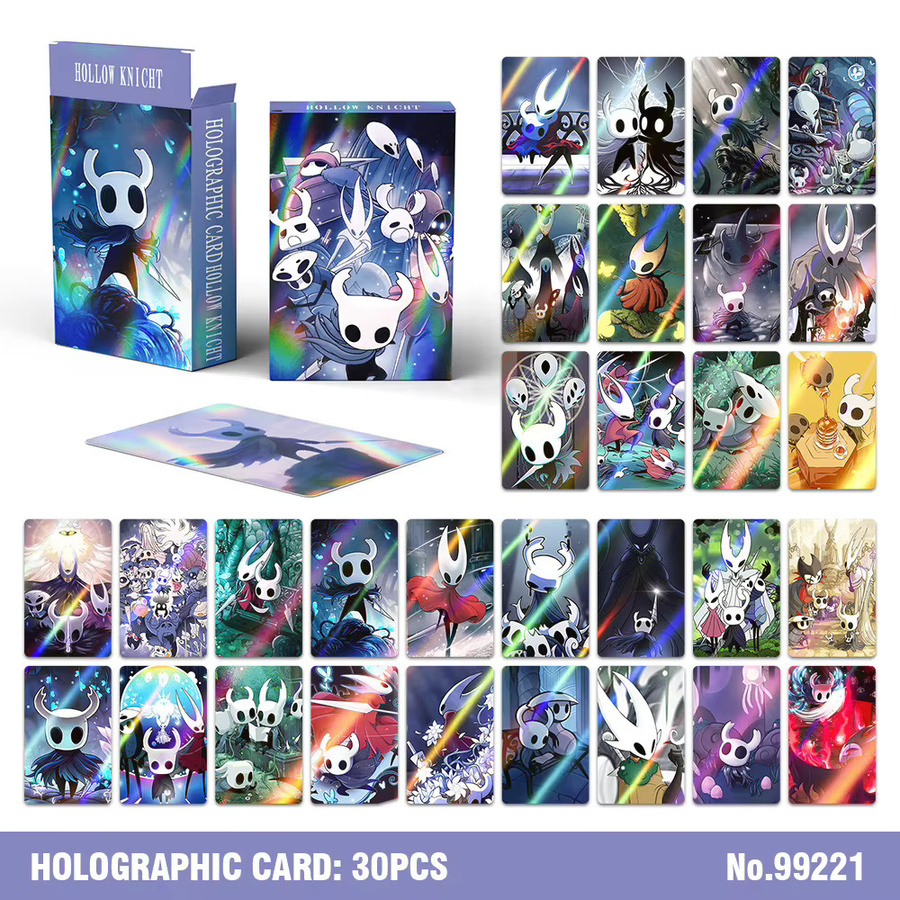 GWSVTIX Hollow Knight Laser Karten, 30-teiliges Set, Charakter Sammlung Karte - Bild 4