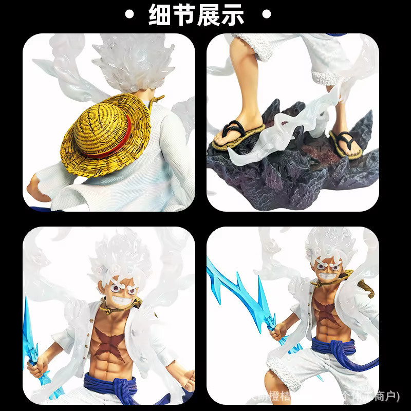 Bandai One Piece Nika Luffy Roronoa Zoro Anime-Figur, Beweglich, 28cm - Bild 4
