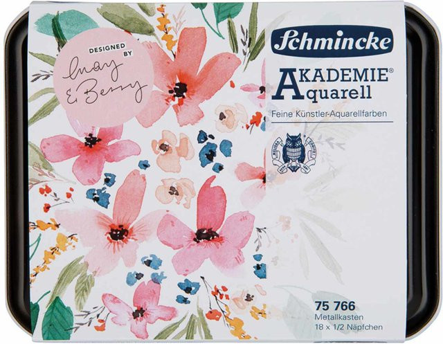 May&Berry Schmincke Akademie Aquarellkasten mit 18 halben Näpfen - Bild 1