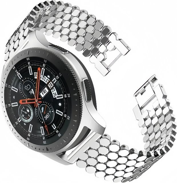TINUORA Uhrenarmband Edelstahl, Silber, Unisex - Bild 1
